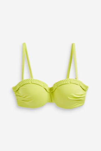 NEXT Bandeau-Bikini-Top Figurformendes, wattiertes Bandeau-Bikinitop 1-St mehr Letzte 3 Tage