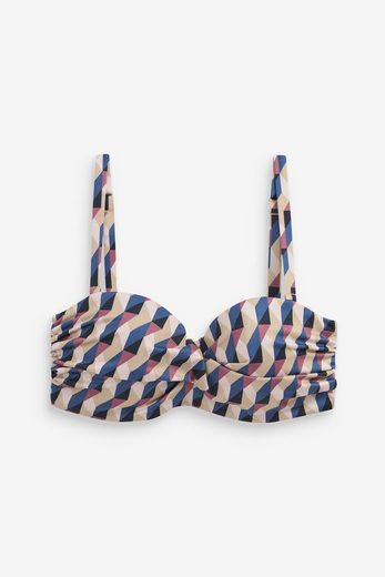 NEXT Bandeau-Bikini-Top Figurformendes, wattiertes Bandeau-Bikinitop 1-St mehr Neueste Stile