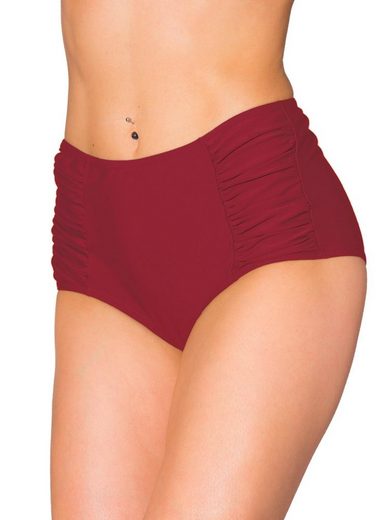 AQUARTI Bikini-Hose Aquarti Damen Bikinihose mit Hoher Taille und Raffung mehr Riesige Ersparnisse