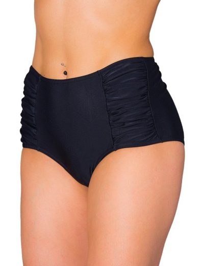 AQUARTI Bikini-Hose Aquarti Damen Bikinihose mit Hoher Taille und Raffung mehr Riesige Ersparnisse