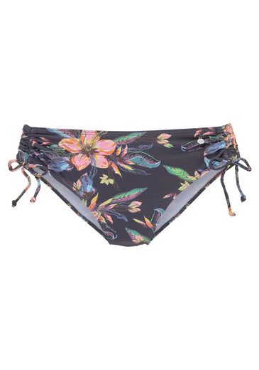 LASCANA Bikini-Hose Malia mit seitlicher Raffung mit tropischem Print mehr Vierteljährliche Förderung
