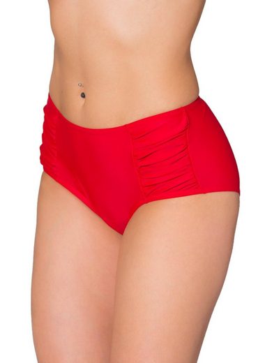 AQUARTI Bikini-Hose Aquarti Damen Bikinihose Hotpants mit seitlichen Raffungen mehr Black Friday Preise