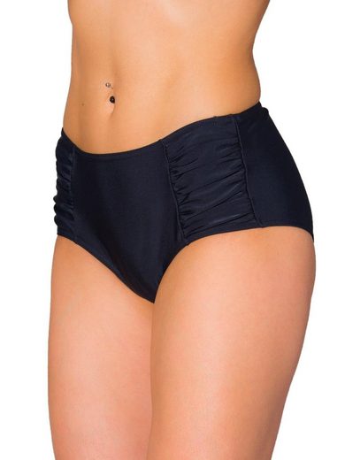 AQUARTI Bikini-Hose Aquarti Damen Bikinihose Hotpants mit seitlichen Raffungen mehr Black Friday Preise