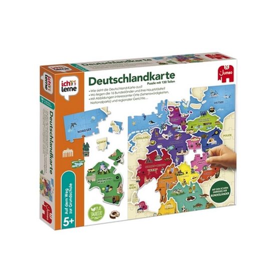 JUMBO SPIELE Spiel Jumbo Spiele 19927 ich lerne Deutschlandkarte Kinderspiel mehr VIP-Rabatte