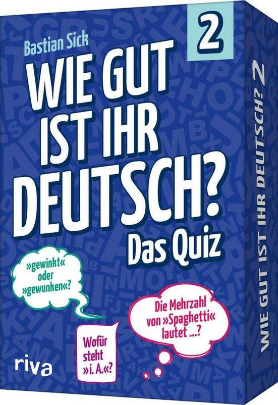 RIVA Spiel Wie gut ist Ihr Deutsch? - Das Quiz 2 mehr Bis zu 55% Rabatt