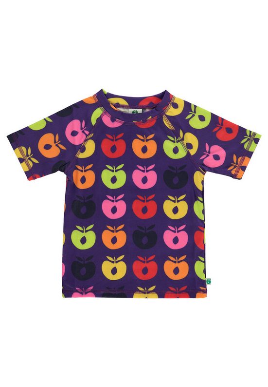 SMÅFOLK Bade-Shirt UV50-T-shirt mit retro-äpfeln Mit UV-Faktor UPF50+ mehr Black Friday Preise