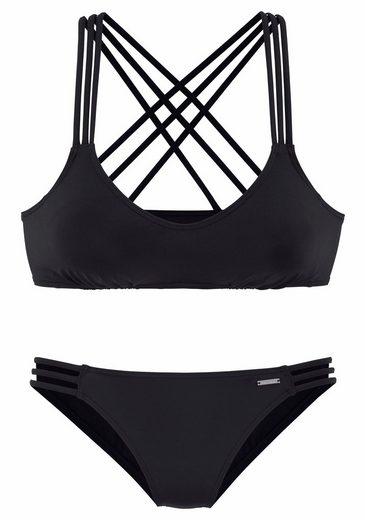 BRUNO BANANI Bustier-Bikini mit Zierbändern mehr Auslauf
