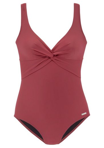 LASCANA Badeanzug mit Shaping-Einsatz vorn, eingearbeitete Softcups, mit Raffungen mehr Neuheiten