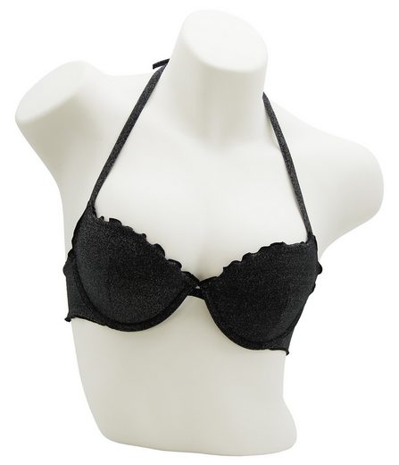 MISS BEACH Bügel-Bikini-Top Lurex leicht wattiert, Glitzer Bikini-Oberteil mehr Speichern exportieren