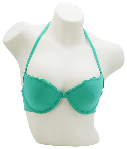 MISS BEACH Bügel-Bikini-Top Lurex leicht wattiert, Glitzer Bikini-Oberteil mehr Speichern exportieren