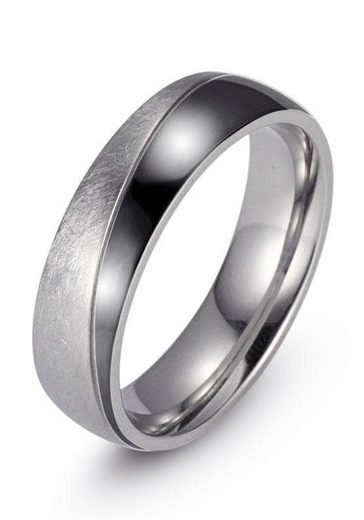 FIRETTI Trauring Schmuck Geschenk "LIEBE" mit Vertiefung, ca. 7,0mm breit mit Zirkonia (synth) mehr Lagerräumung
