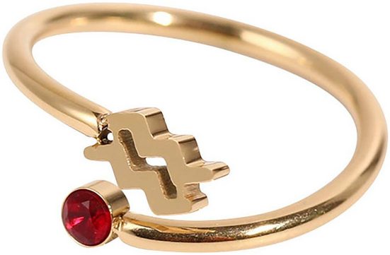 FIRETTI Fingerring Schmuck Geschenk Damenring Sternzeichen Made in Germany - mit Zirkonia (synth) mehr JETZT KAUFEN