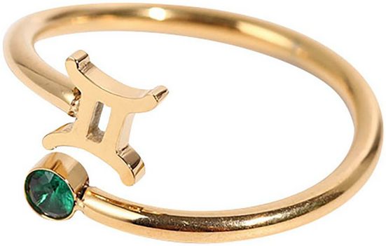 FIRETTI Fingerring Schmuck Geschenk Damenring Sternzeichen Made in Germany - mit Zirkonia (synth) mehr JETZT KAUFEN