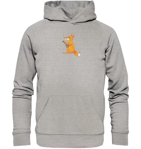 MR. & MRS. PANDA Hoodie Größe M Fuchs Gitarre - Heather Grey - Geschenk, Frauen Kapuzenpullov (1-tlg) Besonders weich mehr Flash Sale