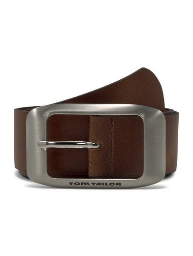 TOM TAILOR Ledergürtel TTAMY 4 cm breiter Damengürtel, Jeans und Casual mehr VIP-Rabatte
