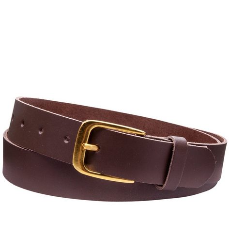 COLOGNEBELT Ledergürtel C16-SL Schlicht dennoch modern mit Dornschließe, MADE IN GERMANY mehr Fabrikverkauf