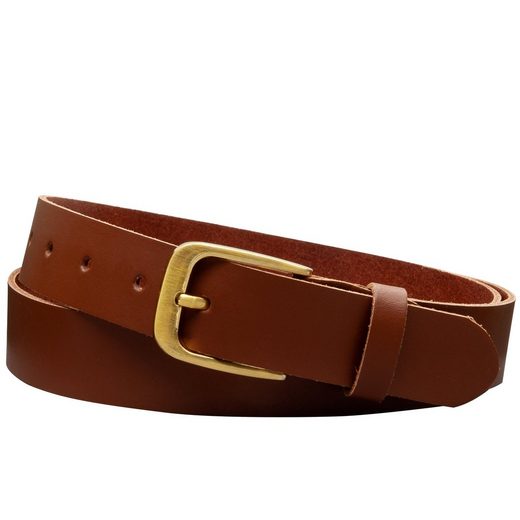 COLOGNEBELT Ledergürtel C16-SL Schlicht dennoch modern mit Dornschließe, MADE IN GERMANY mehr Fabrikverkauf