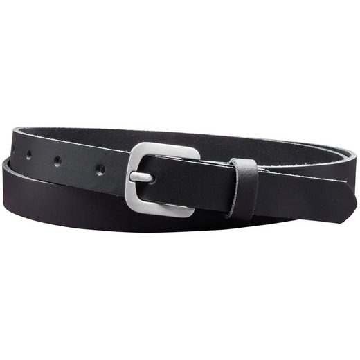 COLOGNEBELT Ledergürtel A5-SL Echt Leder Gürtel 2 cm Breit in Schwarz mit stilvoller Gürtelschließe, leger und modern mehr Riesige Ersparnisse