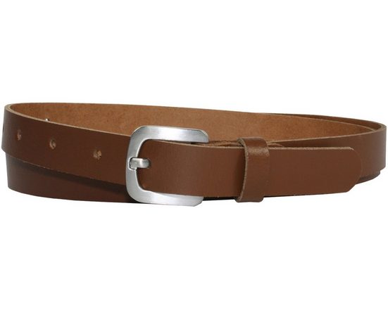 COLOGNEBELT Ledergürtel A5-SL Echt Leder Gürtel 2 cm Breit in Schwarz mit stilvoller Gürtelschließe, leger und modern mehr VIP-Rabatte