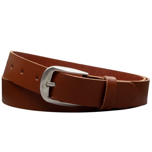 COLOGNEBELT Ledergürtel C2-SL Schlicht dennoch modern mit Dornschließe, MADE IN GERMANY mehr Neueste Stile