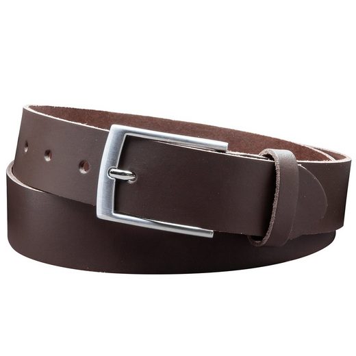 COLOGNEBELT Ledergürtel D21-SL Schlicht dennoch modern mit Dornschließe, MADE IN GERMANY mehr Fabrikladen
