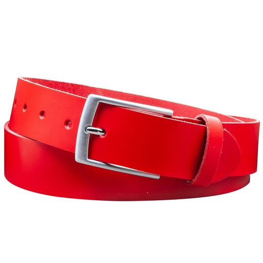 COLOGNEBELT Ledergürtel D21-SL Schlicht dennoch modern mit Dornschließe, MADE IN GERMANY mehr Fabrikladen