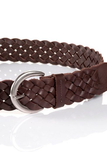 TOM TAILOR Ledergürtel TTLISA 4 cm breiter Damengürtel, Flechtledergürtel, modisches Must-Have mehr Günstiger Verkauf