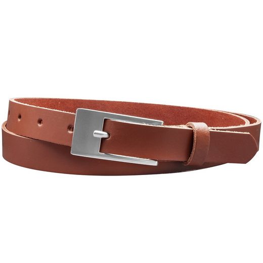 COLOGNEBELT Ledergürtel A4-SL 2 cm breiter Gürtel echt Leder in Cognac mit stilvoller Gürtelschließe, leger und modern mehr Flash Sale
