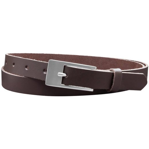 COLOGNEBELT Ledergürtel A4-SL 2 cm breiter Gürtel echt Leder in Cognac mit stilvoller Gürtelschließe, leger und modern mehr Begrenztes Angebot
