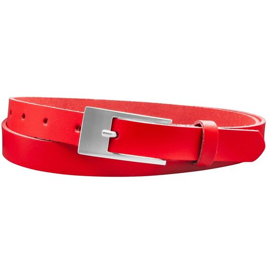 COLOGNEBELT Ledergürtel A4-SL 2 cm breiter Gürtel echt Leder in Cognac mit stilvoller Gürtelschließe, leger und modern mehr Begrenztes Angebot