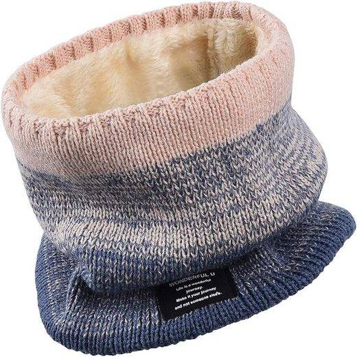 ALSTER HERZ Halswärmer Modischer fleece Halswärmer Winter Schlauchschal Unisex A0501 Alster Herz , thermo winddichte Nackenwärmer Halstuch mehr