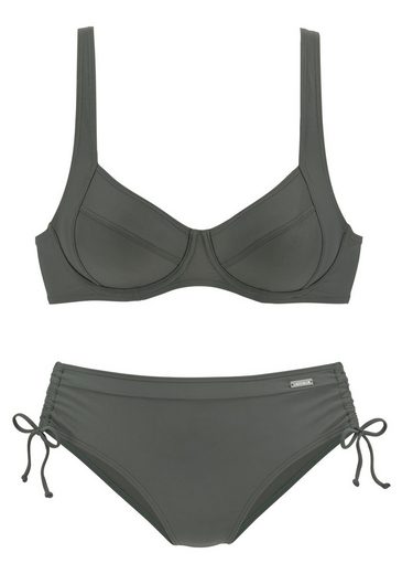 LASCANA Bügel-Bikini mit seitlich geraffter Bikinihose mehr Sonderangebote