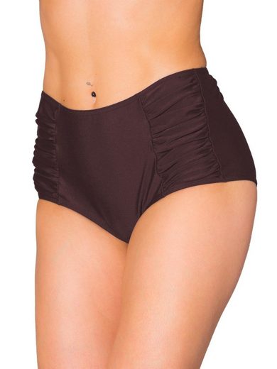 AQUARTI Bikini-Hose Aquarti Damen Bikinihose mit Hoher Taille und Raffung mehr Sonderangebot der Fabrik