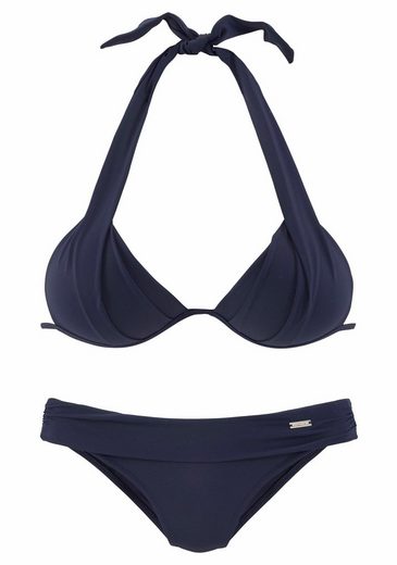 LASCANA Triangel-Bikini im Nacken zu binden, wattierte Cups, mit eingearbeiteten Kissen mehr Kostenloser Versand international