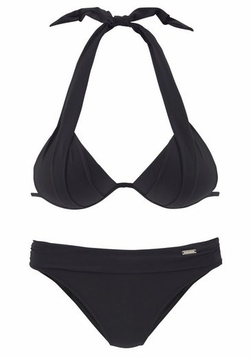 LASCANA Triangel-Bikini im Nacken zu binden, wattierte Cups, mit eingearbeiteten Kissen mehr Kostenloser Versand international