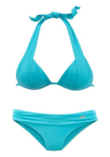 LASCANA Triangel-Bikini im Nacken zu binden, wattierte Cups, mit eingearbeiteten Kissen mehr Kostenloser Versand international