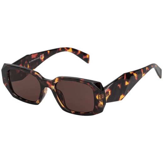 BEZLIT EYEWEAR Retrosonnenbrille Rundglas Designer Damen Sonnenbrille (1-St) mit schwarz und Braunen Linsen mehr Lagerräumung