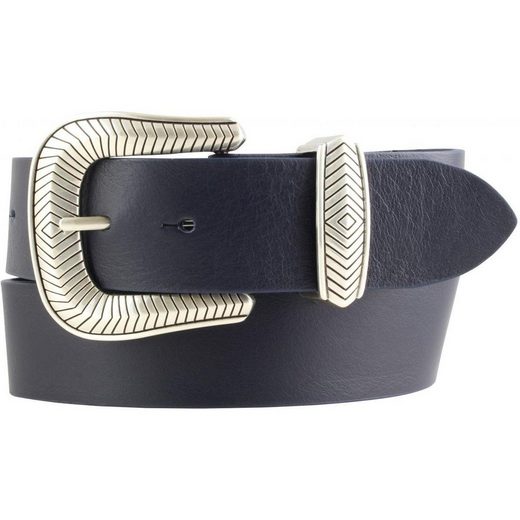 BELTINGER Ledergürtel Designer-Gürtel aus Vollrindleder mit Metall-Schlaufe 4 cm - Jeans-Gür 1-St mehr Nur für heute
