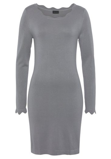 LAURA SCOTT Strickkleid mit femininer Wellenkante - NEUE FARBEN mehr Jubiläumsangebot