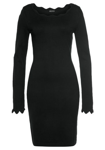 LAURA SCOTT Strickkleid mit femininer Wellenkante - NEUE FARBEN mehr Jubiläumsangebot