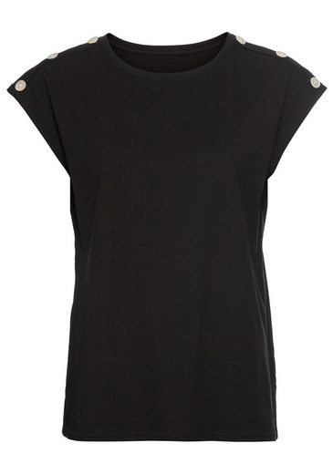 LAURA SCOTT T-Shirt mit Zierknöpfen - NEUE KOLLEKTION mehr Blitzangebot