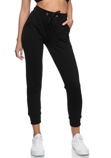 JEEL Sweathose Jogginghose Damen (1-tlg) Baumwolle, Lycra, Slim Fit mehr Sonderangebote