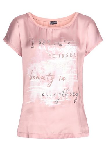 LAURA SCOTT Shirtbluse aus Satin mit dezentem Aufdruck mehr Vierteljährliche Förderung