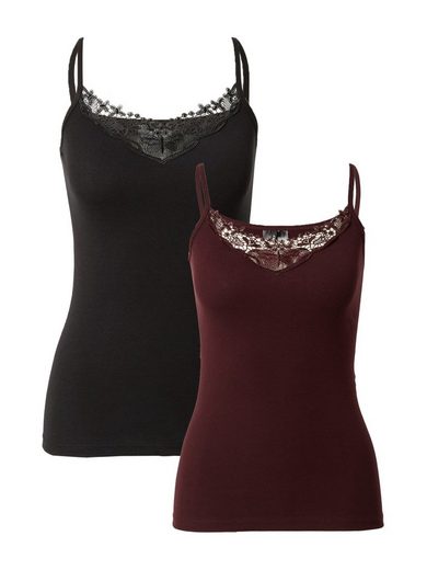 ONLY Spitzentop ONLKIRA LACE SINGLET 2PACK NOOS 2er-Pack mehr Auslauf