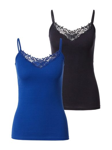 ONLY Spitzentop ONLKIRA LACE SINGLET 2PACK NOOS 2er-Pack mehr Auslauf