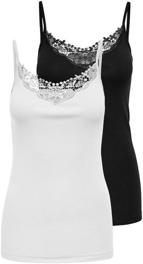 ONLY Spitzentop ONLKIRA LACE SINGLET 2PACK NOOS 2er-Pack mehr Angebote