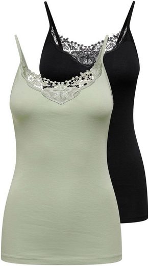 ONLY Spitzentop ONLKIRA LACE SINGLET 2PACK NOOS 2er-Pack mehr Angebote