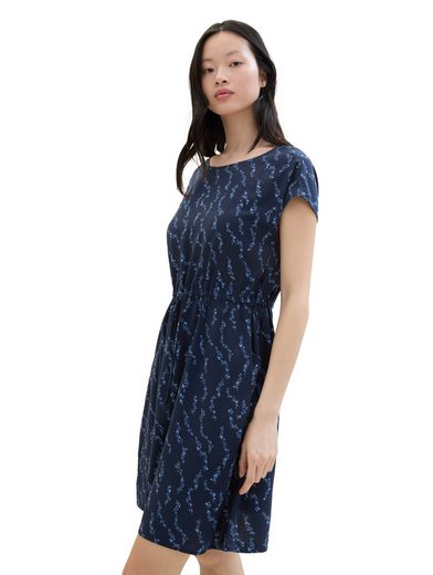 TOM TAILOR DENIM Druckkleid im Midi-Look und mit Eingrifftaschen mehr Jubiläumsangebot