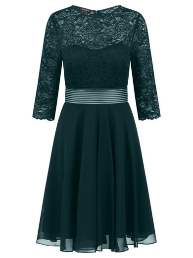 APART Cocktailkleid im Materialmix aus weicher elastischer Spitze und Chiffon mehr Kauf eins, bekomm eins gratis