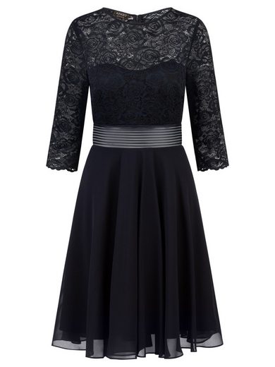 APART Cocktailkleid im Materialmix aus weicher elastischer Spitze und Chiffon mehr Kauf eins, bekomm eins gratis